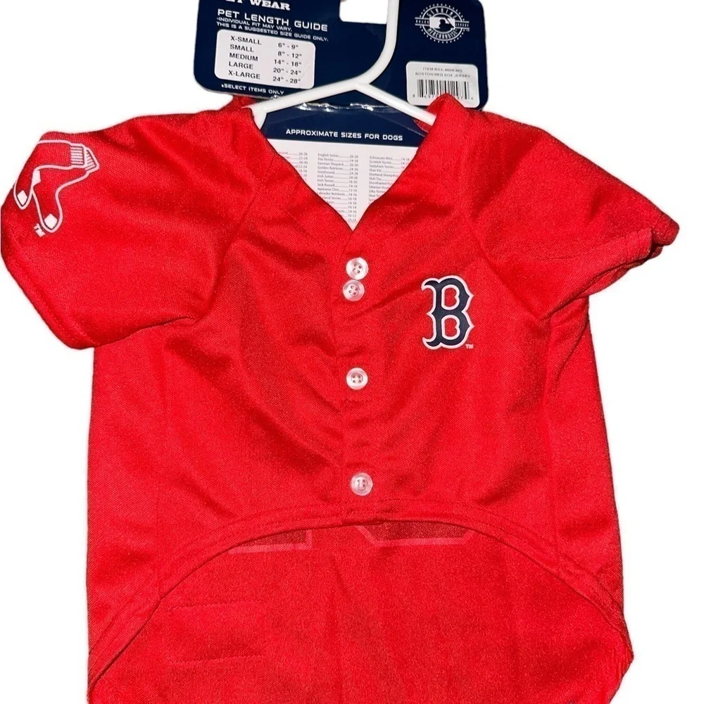 Boston Red Sox medium Dog Jersey MLB PET Apparel. Red Sox Dog Jersey MLB Jerseys
